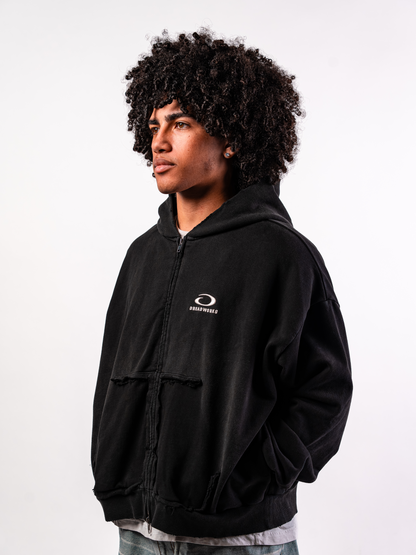 Ripped Pocket Hoodie